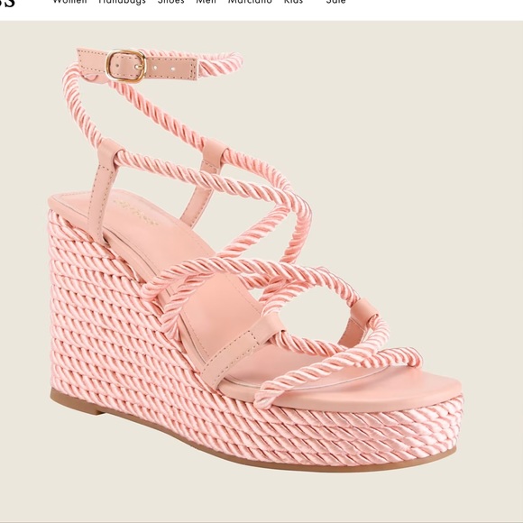💗 GUESS Natesha strappy rope wedges Sz 9 EUC - Picture 6 of 10
